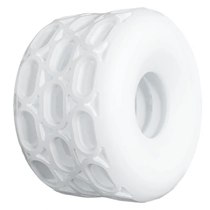ToyJoy Hero 4în1: Inel C, Întinzător, Masturbator Alb