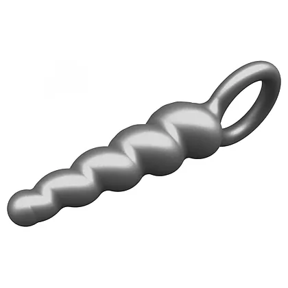 ToyJoy Plug Anal Din silicon Metalizat, Diam. 2.9 cm, Gri