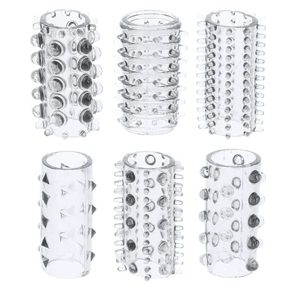 ToyJoy Power Sleeve Set 6 Manșoane Elastice Transparente