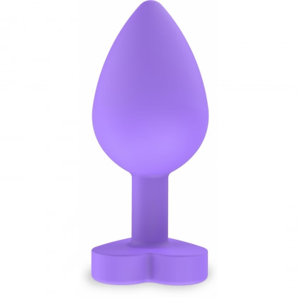 ToyJoy Secret Heart Plug Anal Din silicon 8 cm Bază Inimă Mov