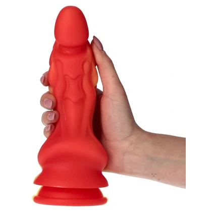 Toyz4lovers Ade Gode Monster Dildo Din silicon cu Ventuză Roșu