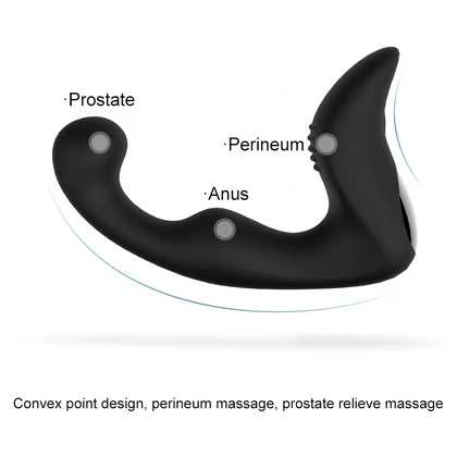 Toyz4lovers Remote P Spot Vibrator Prostatic Reîncărcabil Negru