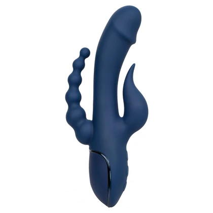 Triple Orgasme CalExotics — Vibrator Reîncărcabil Albastru