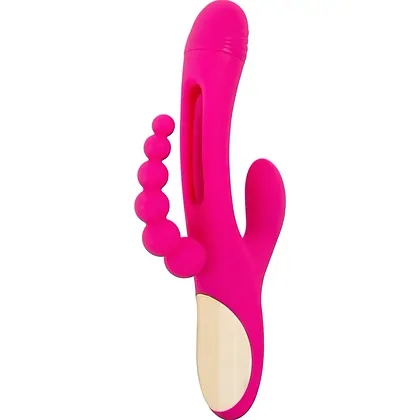 Triple Vibe Flicking – 3 Motoare, 7 Viteze, Reîncărcabil Roz