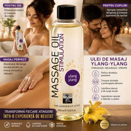 Ulei de Masaj Shiatsu Ylang-Ylang pentru Cuplu 250ml