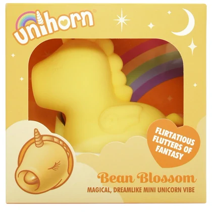 Unihorn Bean Blossom: Vibrator Mini 10+10 Reîncărcabil Galben