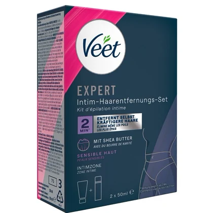 Veet EXPERT Set Epilare Intimă Cremă și Spumă