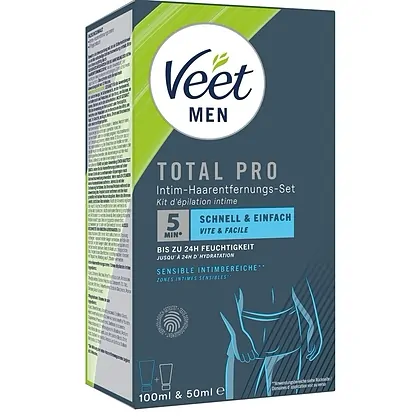 Veet Men TOTAL PRO Depilare Intimă Rapidă 5–10 Min