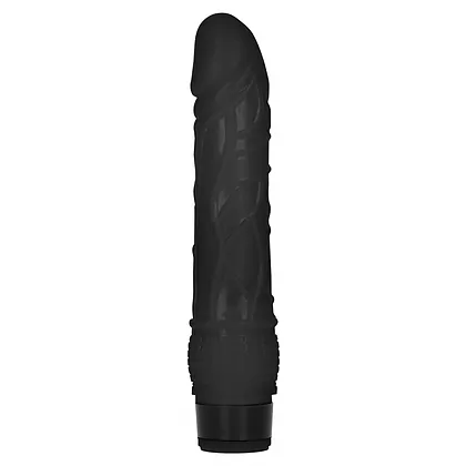 Vibrator 20.3cm Thin Realistic Negru