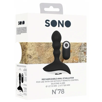 Vibrator Anal No. 78 Rechargeable Negru
