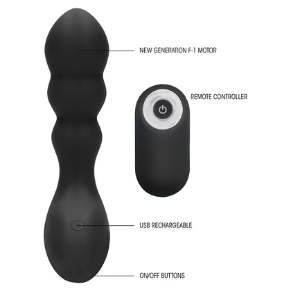 Vibrator Anal No. 78 Rechargeable Negru