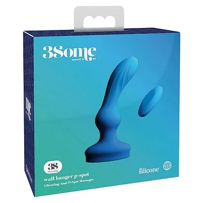 Vibrator Anal P-Spot Albastru