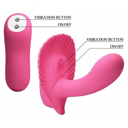 Vibrator Punctul G Cochilia Dragostei cu Telecomandă Roz