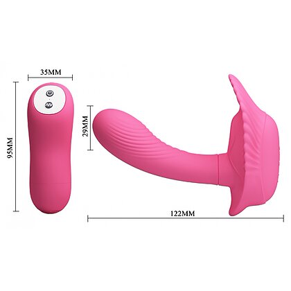 Vibrator Cochilia Dragostei Cu Telecomandă Roz
