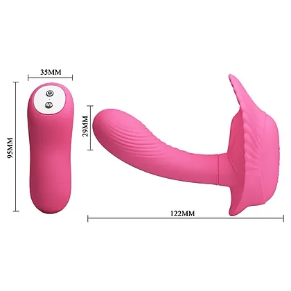 Vibrator Cochilia Dragostei Cu Telecomandă Roz