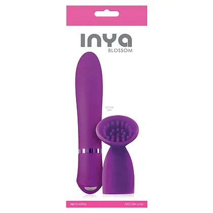 Vibrator Cu Manșon Clitoridian Inya Blossom Mov
