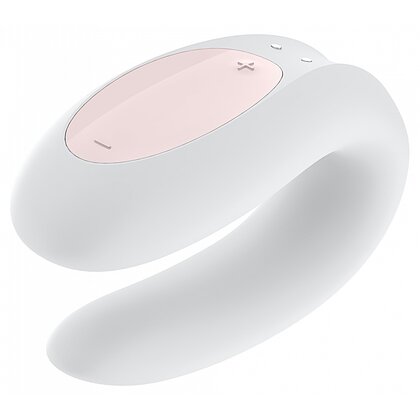 Vibrator Cuplu Satisfyer Double Joy Alb