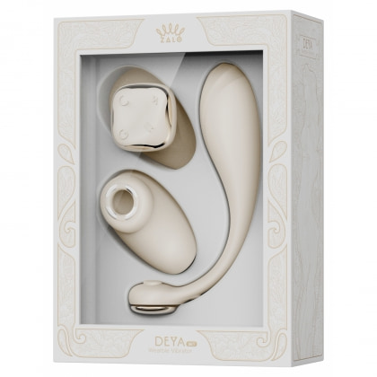 Vibrator Deya Purtabil cu Sucțiune pentru Clitoris Alb