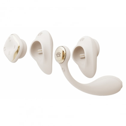 Vibrator Deya Purtabil cu Sucțiune pentru Clitoris Alb