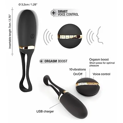 Vibrator Dorcel Secret Delight Egg Negru