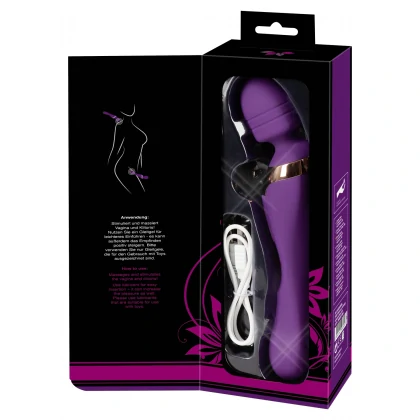 Vibrator Double Massager pentru Punctul G și Masaj Mov