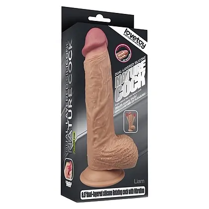 Vibrator Dual Layered Rotating Nature Penis