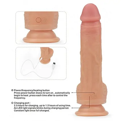 Vibrator Dual Layered Rotating Nature Penis