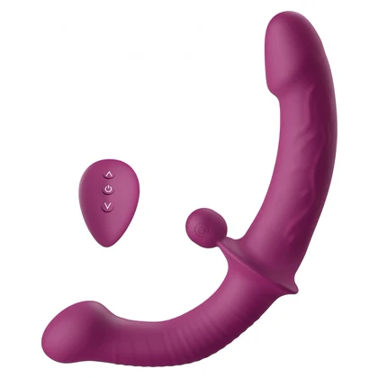 Vibrator Dual Punctul G — 10 Moduri, 2 Motoare, Reîncărcabil Mov