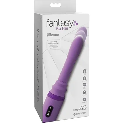 Vibrator Fantasy Love Cu Impingere Mov