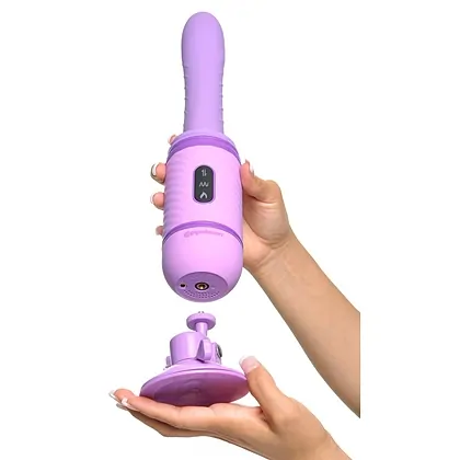 Vibrator Fantasy Love Cu Împingere Mov