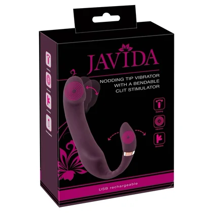 Vibrator Flexibil 18cm JAVIDA Discret 10x10 Moduri Mov