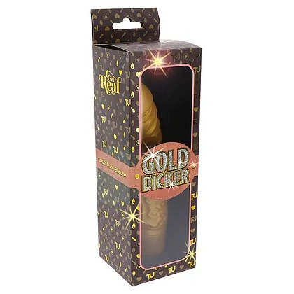 Gold Dicker Stim Vibrator Auriu
