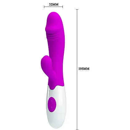 Vibrator Iepuraș Frumos Acțiune Rapidă Mov