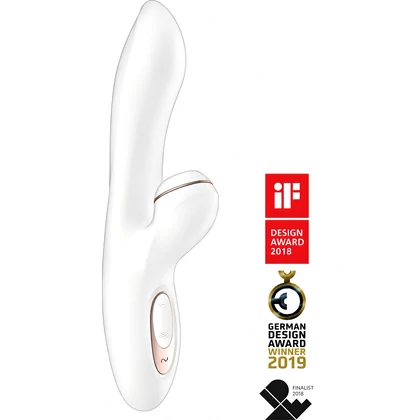 Vibrator Iepuraș Satisfyer Profesional Punctul G Alb