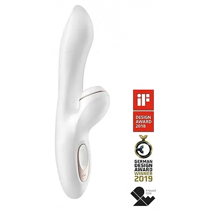 Vibrator Iepuraș Satisfyer Profesional Punctul G Alb