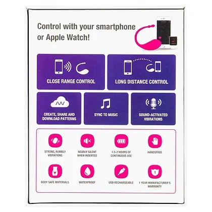 Vibrator Inteligent Purtabil Lovense Lush Cu Aplicație Pentru Videochat Roz