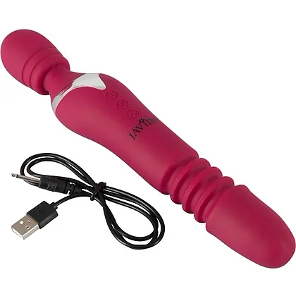 Vibrator Javida Warming And Thrusting Roșu