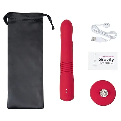 Vibrator Lovense Gravity Thrusting Roșu