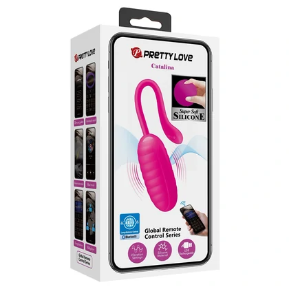 Vibrator Ou Catalina Control Bluetooth Reîncărcabil Din silicon Roz