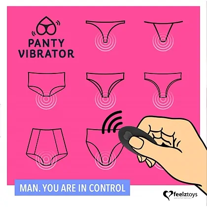 Vibrator Pentru Chilotei cu Telecomanda Feelztoys Roz