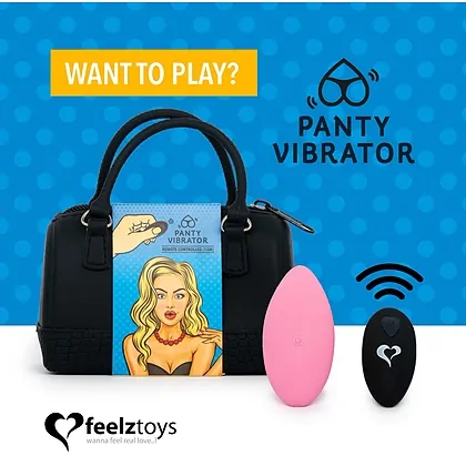 Vibrator Pentru Chiloței cu Telecomandă Feelztoys Roz