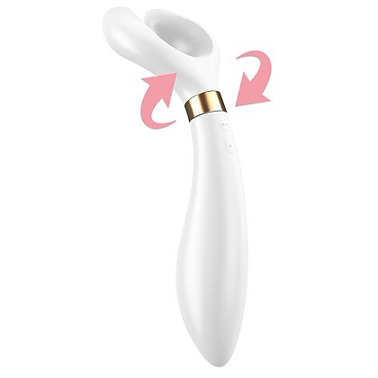 Vibrator Pentru Cuplu Multifun 3 Alb