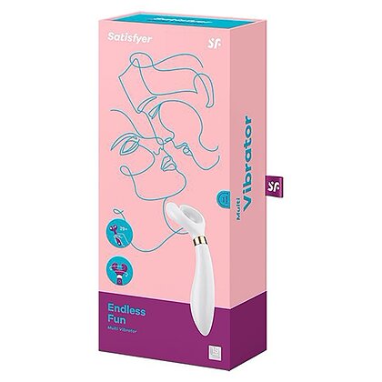 Vibrator Pentru Cuplu Multifun 3 Alb