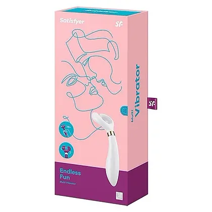 Vibrator Pentru Cuplu Multifun 3 Alb
