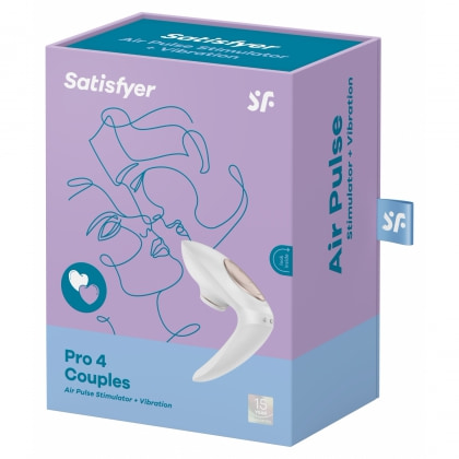Vibrator cu Sucțiune Satisfyer Pro 4 Couples pentru Cuplu