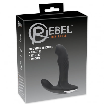 Vibrator Prostată Rebel Plug 3 Functions Negru
