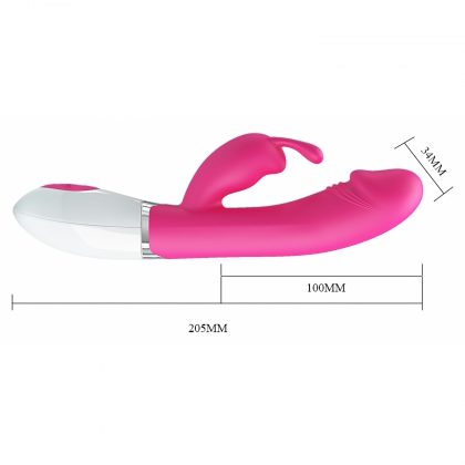 Vibrator Rabbit cu Voce Pretty Love Gene Roz