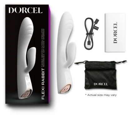 Vibrator Rabbit Dorcel Flexi Heating Alb
