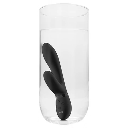 Vibrator Rabbit Kyra Pulse cu Două Motoare 21,3 cm Negru