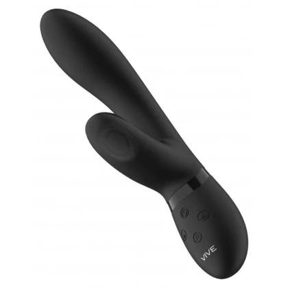 Vibrator Rabbit Kyra Pulse cu Două Motoare 21,3 cm Negru